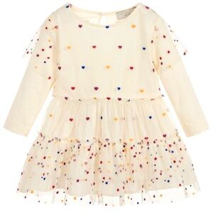 Stella McCartney tulle overlay cotton dress girls size 3